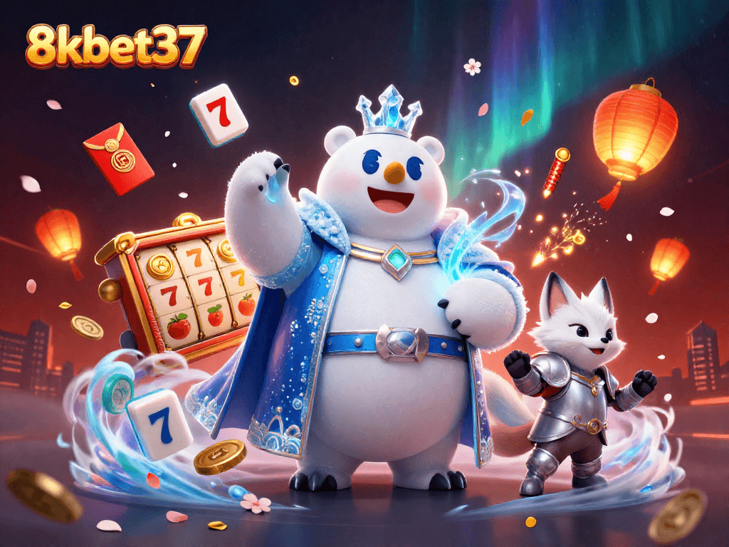 Experience thrilling gameplay at 8kbet37 with vibrant casino elements and dynamic characters.