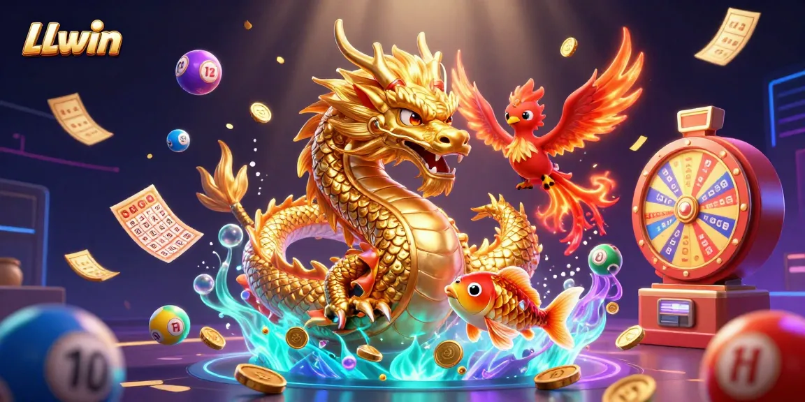 Experience LLwin's vibrant world of online gambling with iconic characters and dynamic game elements!