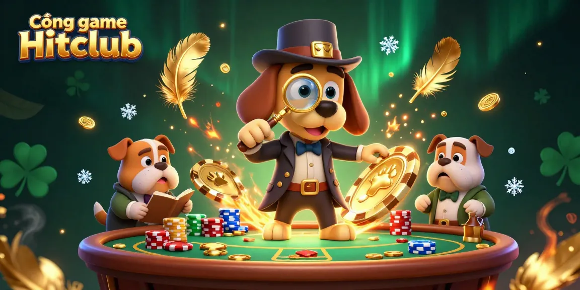 Engage with Cổng game Hitclub in an energetic 3D casino adventure featuring a detective and his companion.