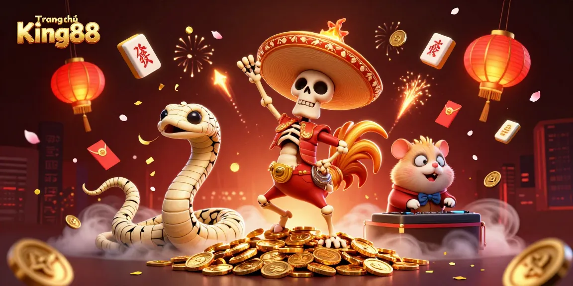 Experience the vibrant world of games at Trang chủ King88 with a dynamic casino scene