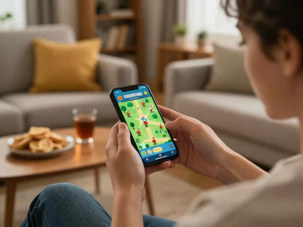 Interagisci con l'app Chicken Road recensioni mentre giochi in un ambiente domestico accogliente.