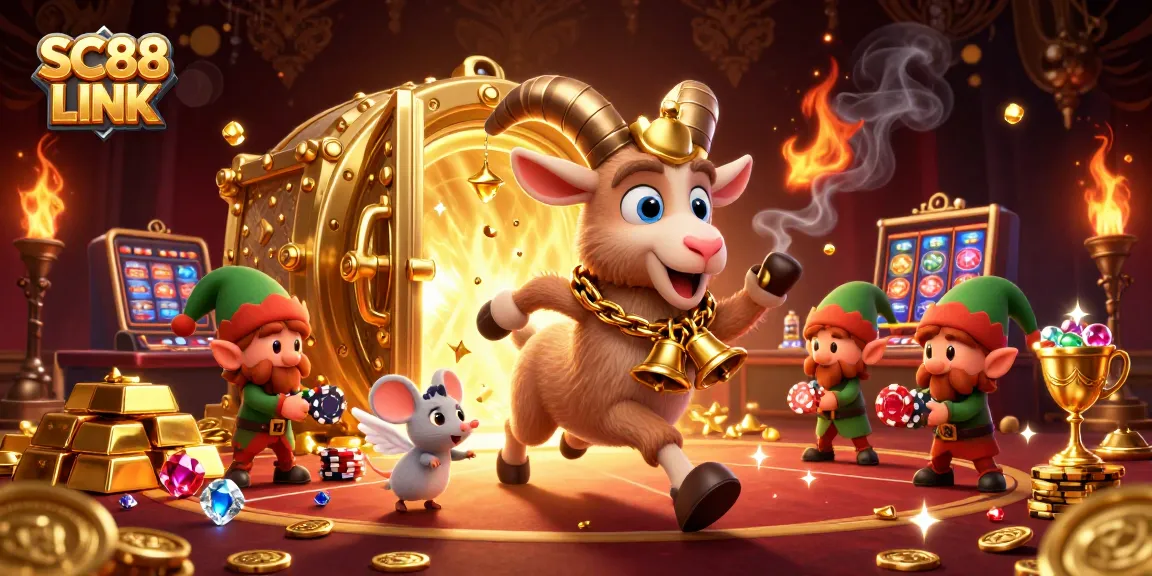 Experience the festive chaos in SC88 LINK as Krampus runs a vibrant casino!
