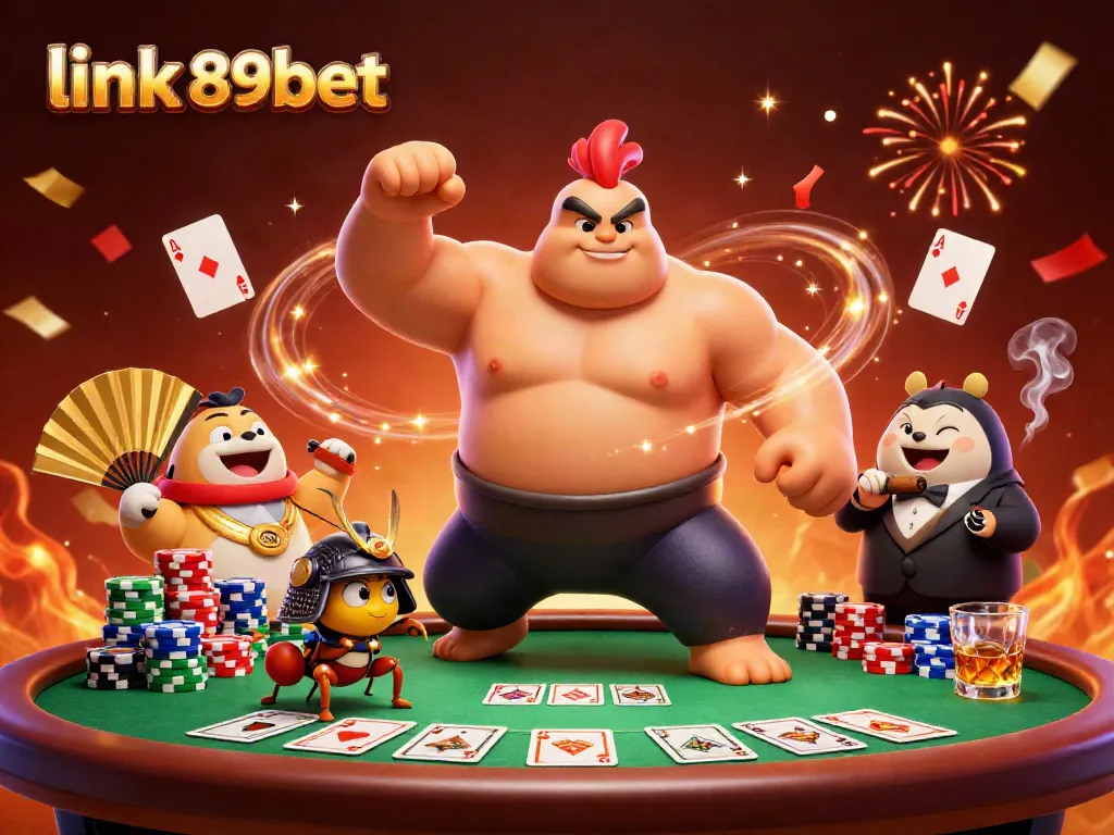 Experience thrilling gameplay with the dynamic link 89bet, featuring lively characters in an exciting casino setup.