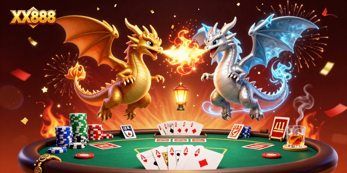 Experience the excitement of poker with XX888's duel of dragons, showcasing thrilling casino gameplay.