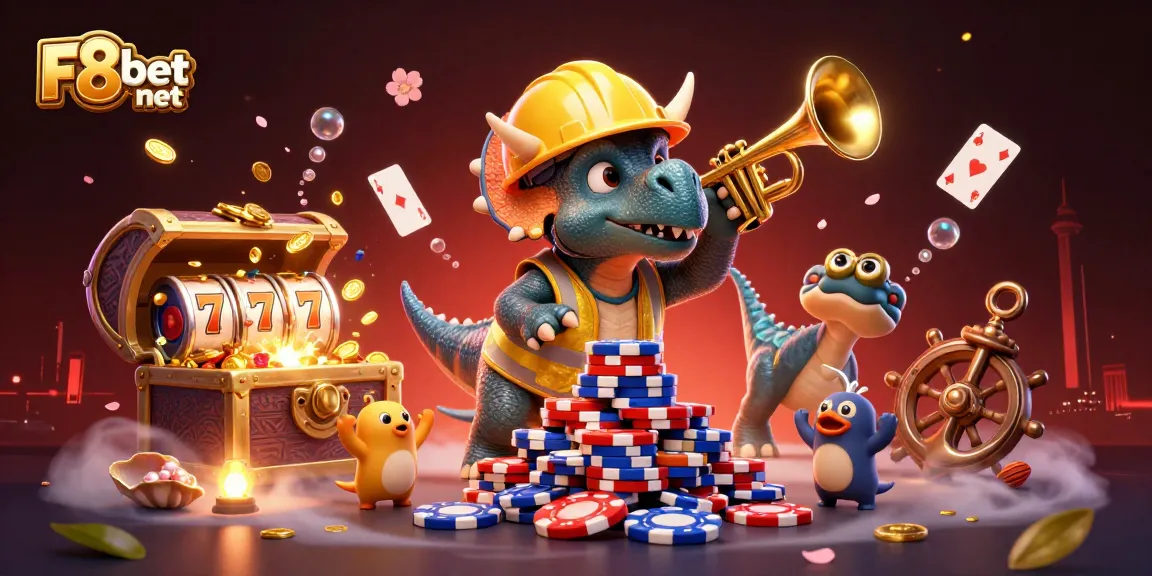 Experience thrilling gameplay action at F8bet net with vibrant poker chips and exciting casino elements.