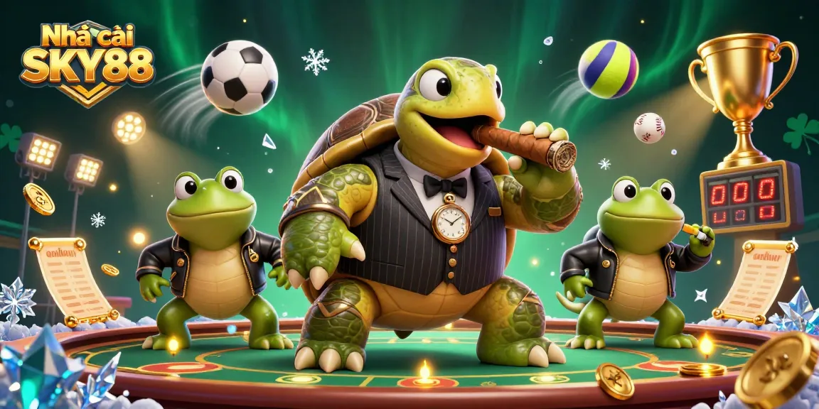 Experience dynamic action at Nhà cái SKY88 with animated casino characters in an exciting gaming environment.