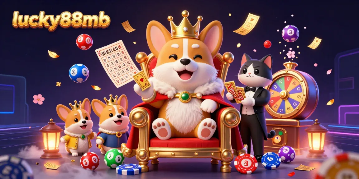 Spin and win big with lucky88mb in this vibrant gambling scene featuring playful royalty.