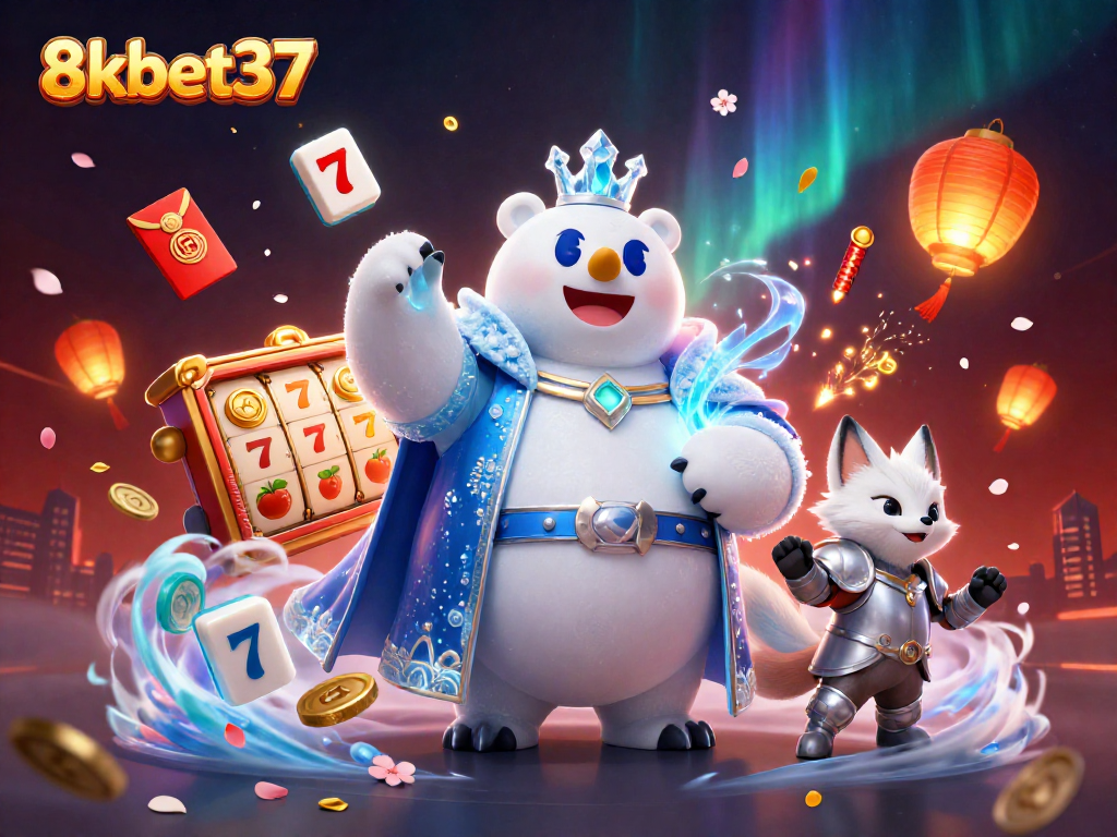 Experience thrilling gameplay at 8kbet37 with vibrant casino elements and dynamic characters.