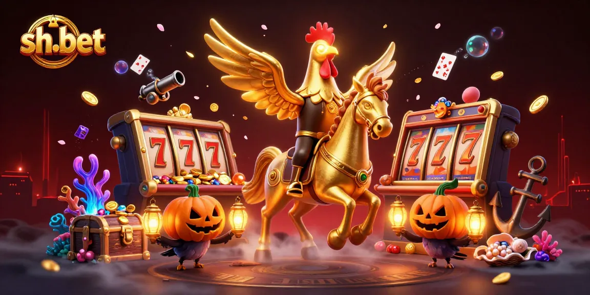 Experience thrilling sh-bet action with a golden rooster and rich casino visuals in 3D